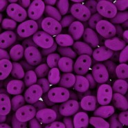 SuperDuo Beads 2.5x5mm Neon - Dark Purple